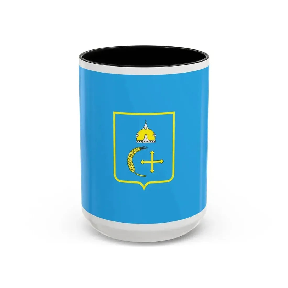 Flag of Sumy Oblast Ukraine - Accent Coffee Mug 15oz Black - Go Mug Yourself
