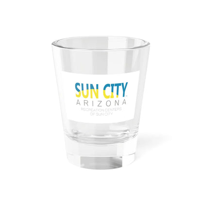 Flag of Sun City Arizona (United States) Shot Glass 1.5oz 1.5oz - Go Mug Yourself