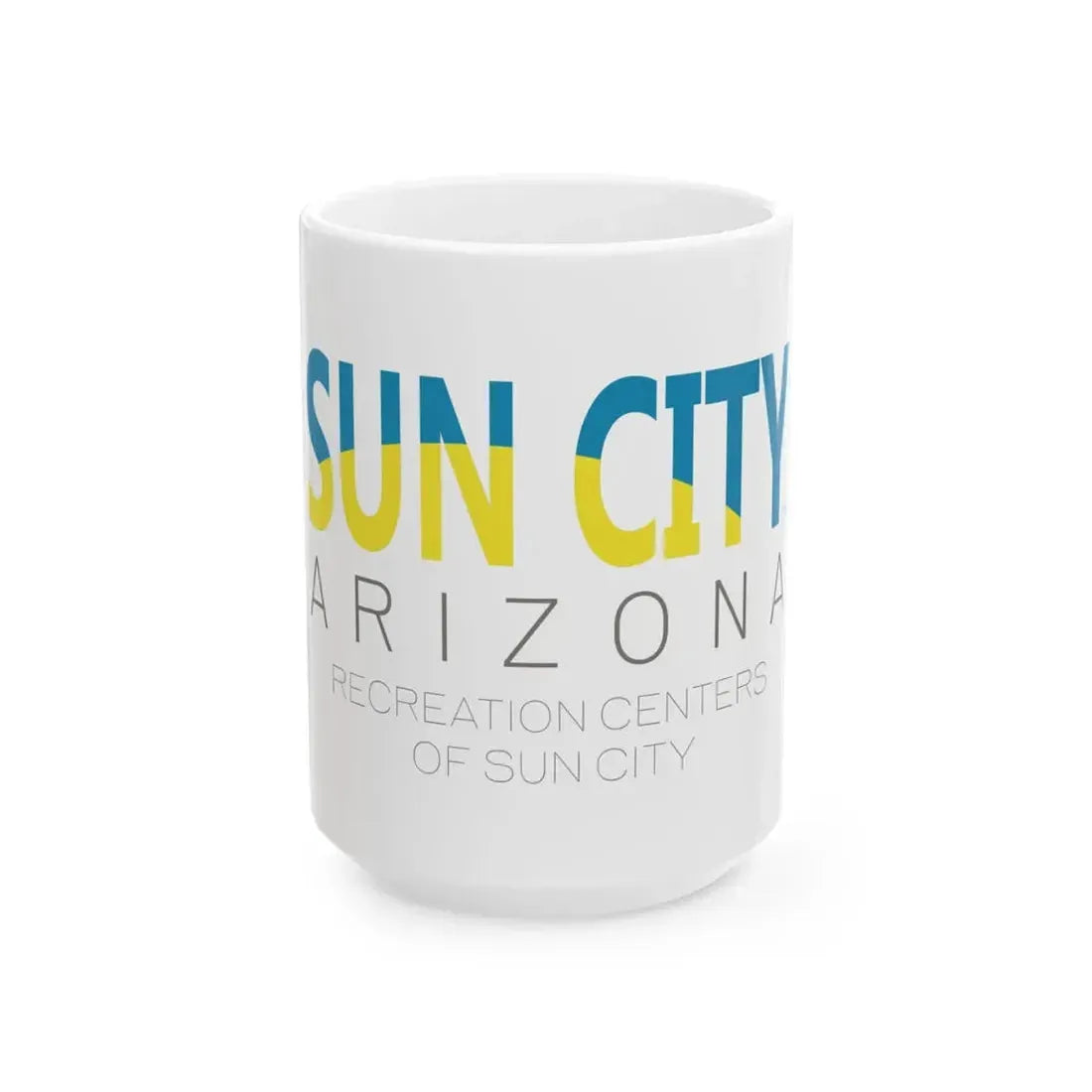 Flag of Sun City Arizona (United States) White Coffee Mug 15oz - Go Mug Yourself