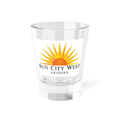 Flag of Sun City West Arizona (United States) Shot Glass 1.5oz 1.5oz - Go Mug Yourself