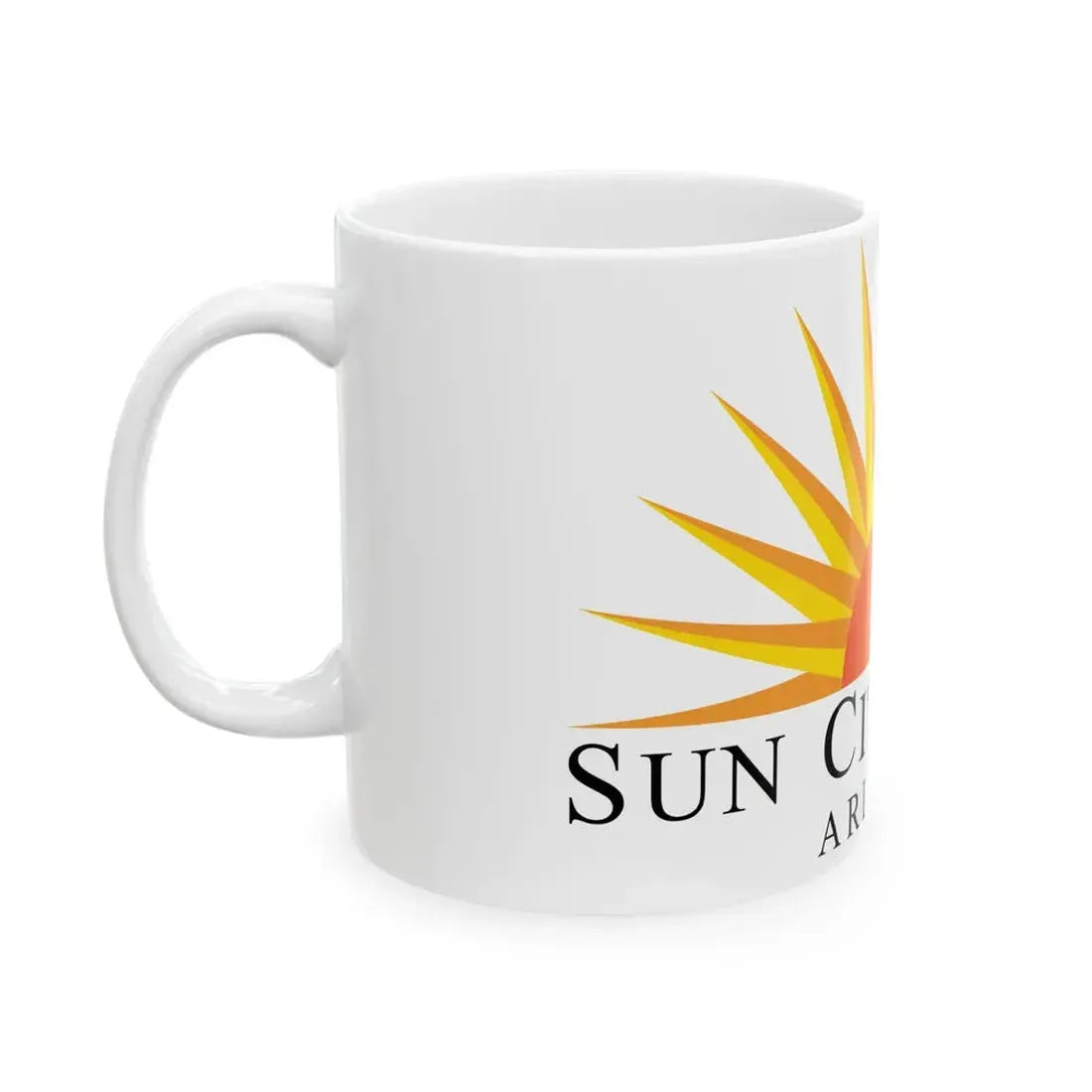 Flag of Sun City West Arizona (United States) White Coffee Mug - Go Mug Yourself
