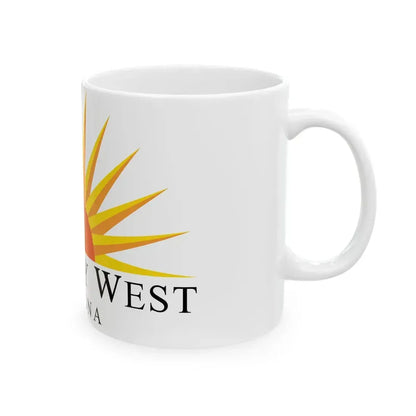 Flag of Sun City West Arizona (United States) White Coffee Mug - Go Mug Yourself
