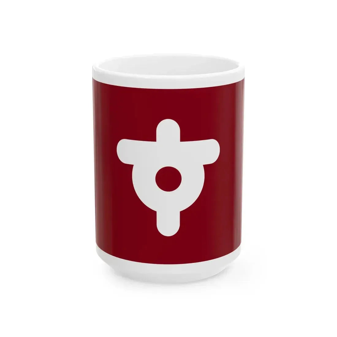 Flag of Sunagawa Hokkaido (Japan) White Coffee Mug 15oz - Go Mug Yourself