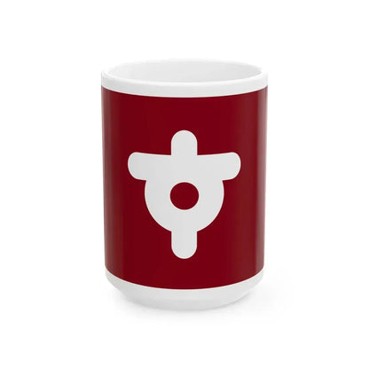 Flag of Sunagawa Hokkaido (Japan) White Coffee Mug 15oz - Go Mug Yourself