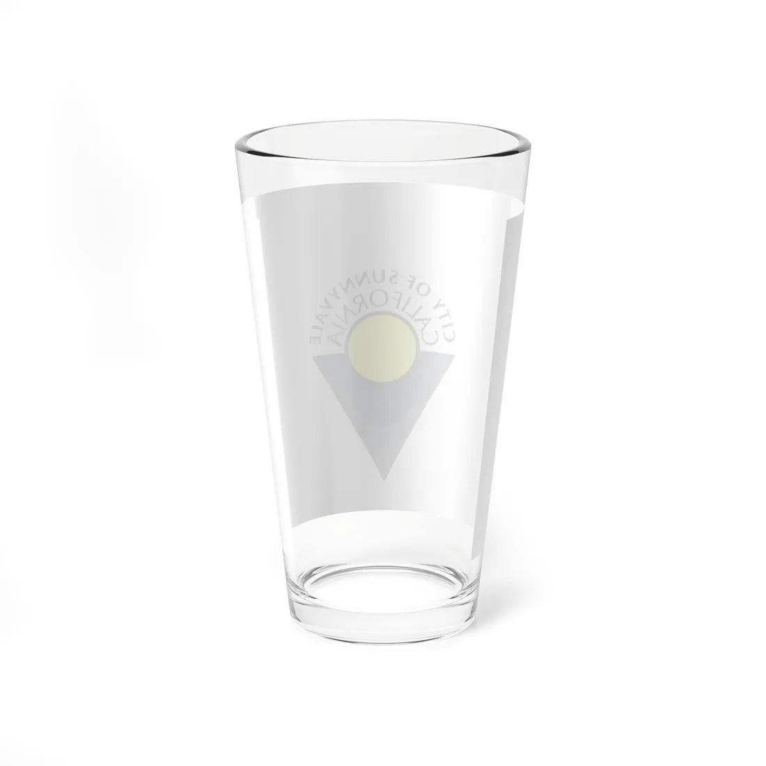Flag of Sunnyvale California (United States) Pint Glass 16oz - Go Mug Yourself