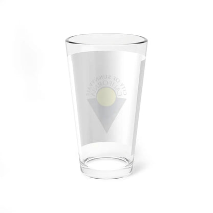 Flag of Sunnyvale California (United States) Pint Glass 16oz - Go Mug Yourself