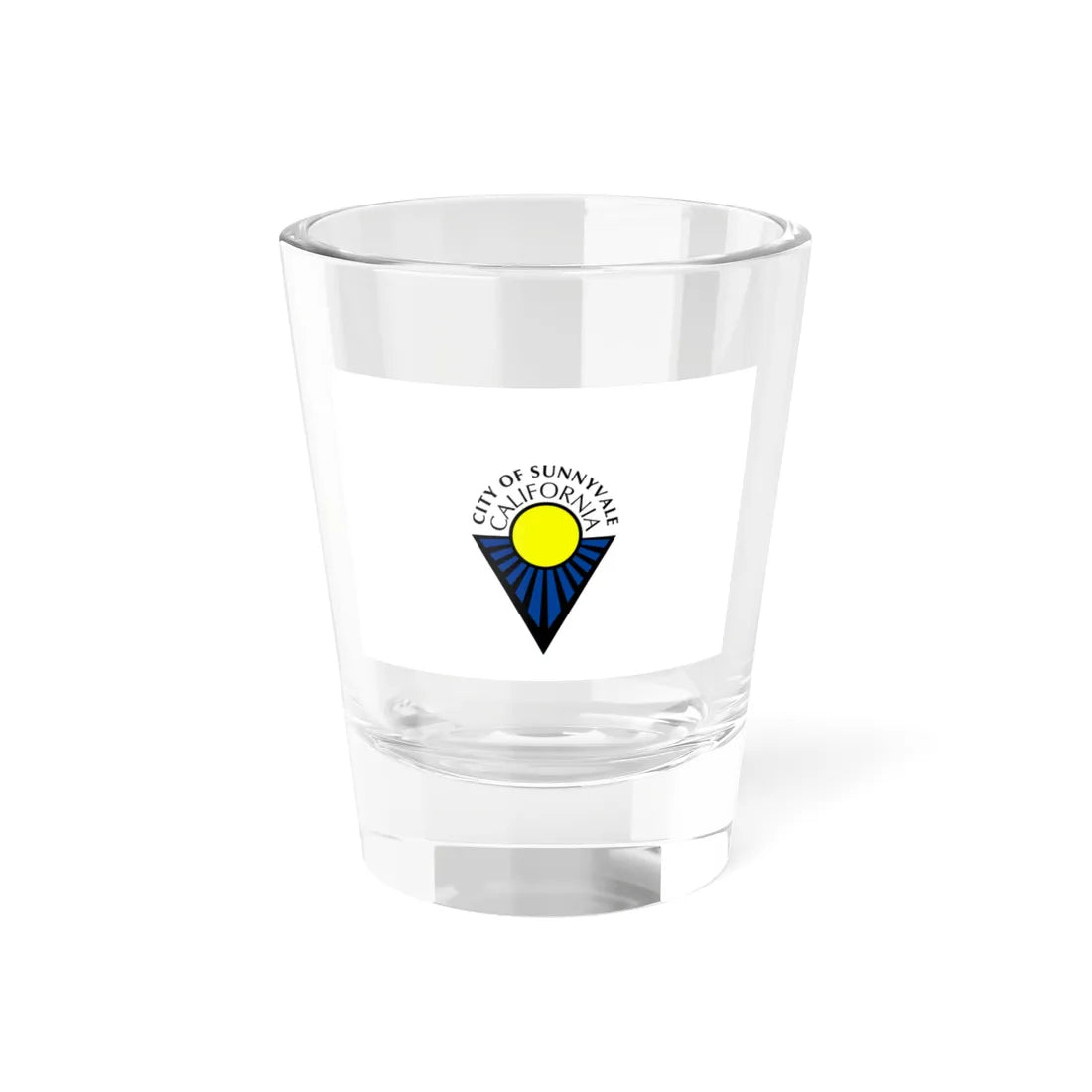 Flag of Sunnyvale California (United States) Shot Glass 1.5oz 1.5oz - Go Mug Yourself