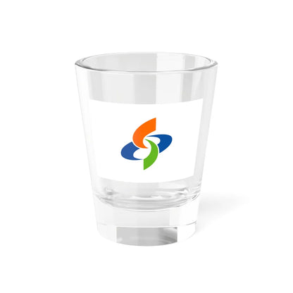 Flag of Suo-Oshima Yamaguchi (Japan) Shot Glass 1.5oz 1.5oz - Go Mug Yourself
