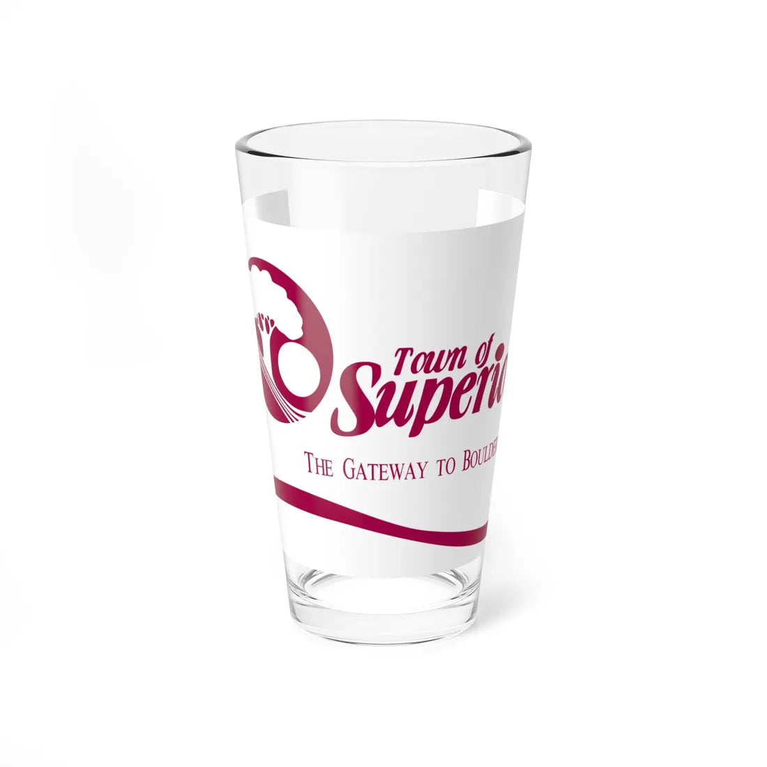 Flag of Superior Colorado (United States) Pint Glass 16oz 16oz - Go Mug Yourself