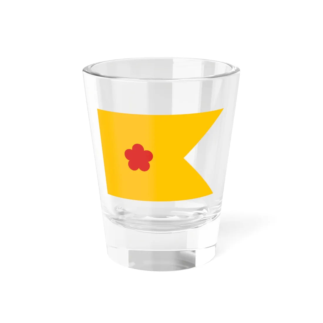 Flag of superior commander of the Navy of Manchukuo (China) Shot Glass 1.5oz 1.5oz - Go Mug Yourself