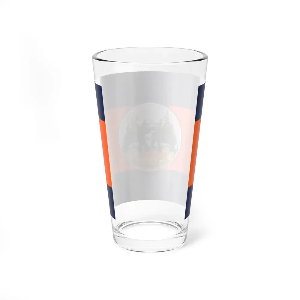 Flag of Suphan Buri Province Thailand - Pint Glass 16oz - Go Mug Yourself