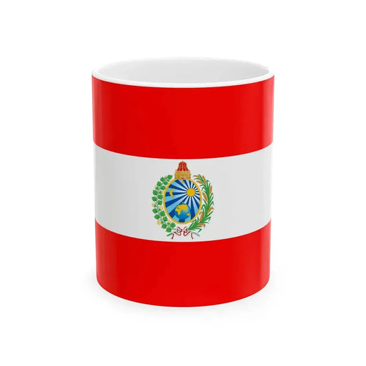 Flag of Surakarta with Radya Laksana (Indonesia) White Coffee Mug 11oz - Go Mug Yourself