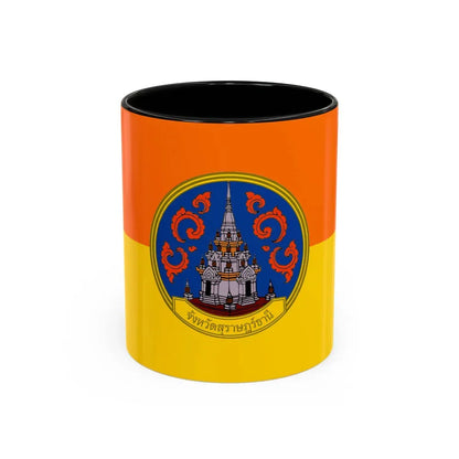 Flag of Surat Thani Province Thailand - Accent Coffee Mug 11oz Black - Go Mug Yourself
