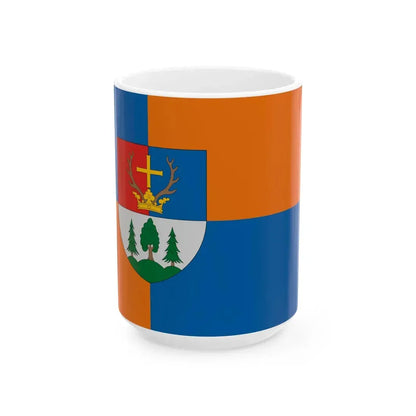 Flag of Surd (Hungary) White Coffee Mug 15oz - Go Mug Yourself