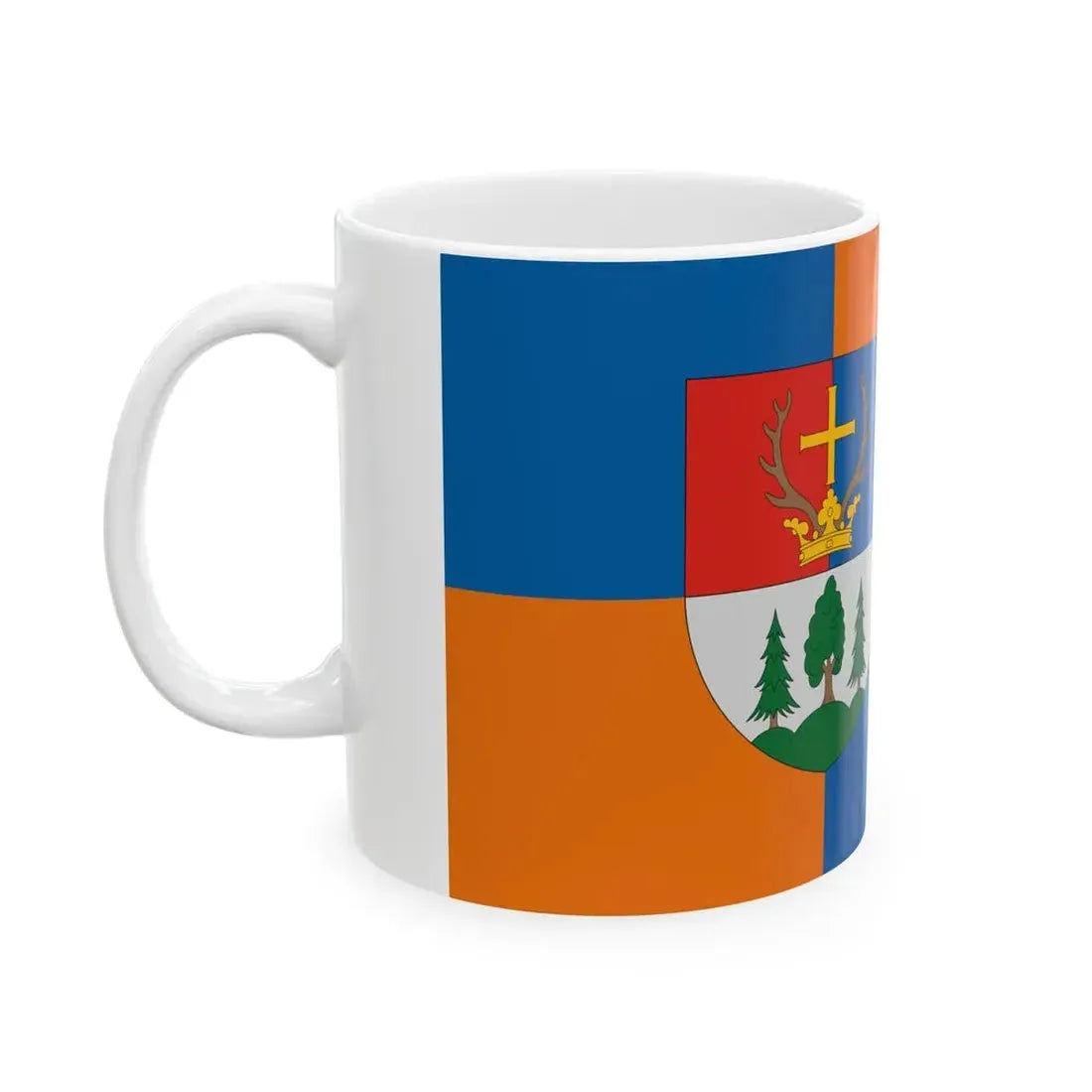 Flag of Surd (Hungary) White Coffee Mug - Go Mug Yourself
