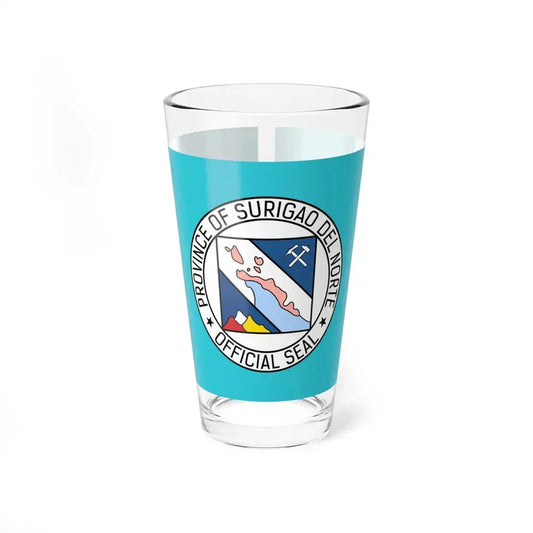 Flag of Surigao del Norte (Philippines) Pint Glass 16oz 16oz - Go Mug Yourself