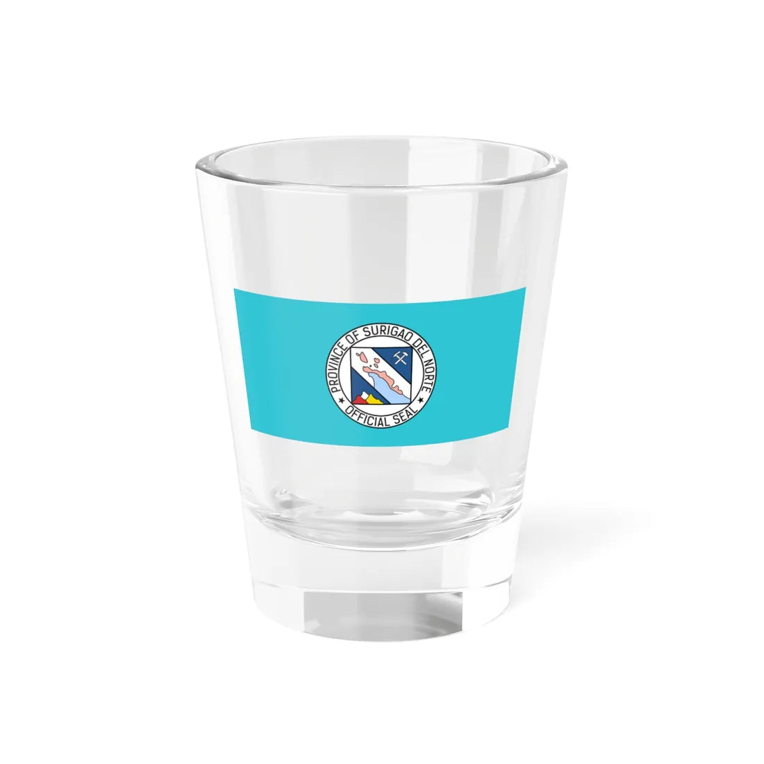 Flag of Surigao del Norte (Philippines) Shot Glass 1.5oz 1.5oz - Go Mug Yourself