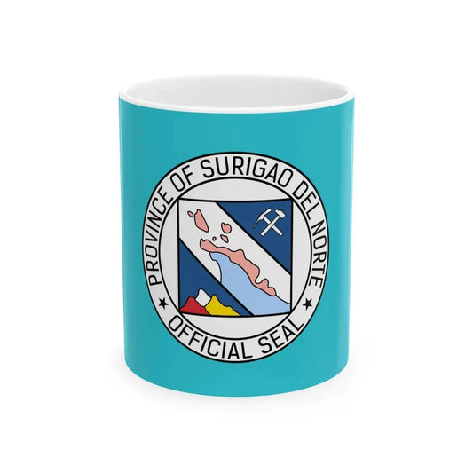 Flag of Surigao del Norte (Philippines) White Coffee Mug 11oz - Go Mug Yourself