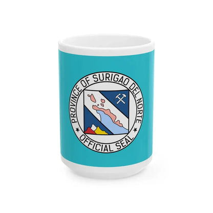 Flag of Surigao del Norte (Philippines) White Coffee Mug 15oz - Go Mug Yourself