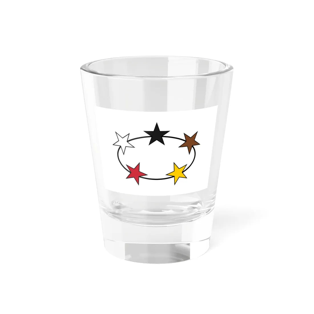 Flag of Suriname 1959-1975 (Netherlands) Shot Glass 1.5oz 1.5oz - Go Mug Yourself