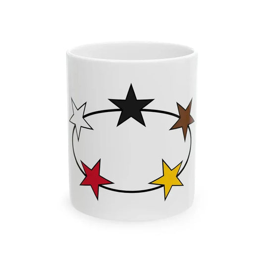 Flag of Suriname 1959-1975 (Netherlands) White Coffee Mug 11oz - Go Mug Yourself