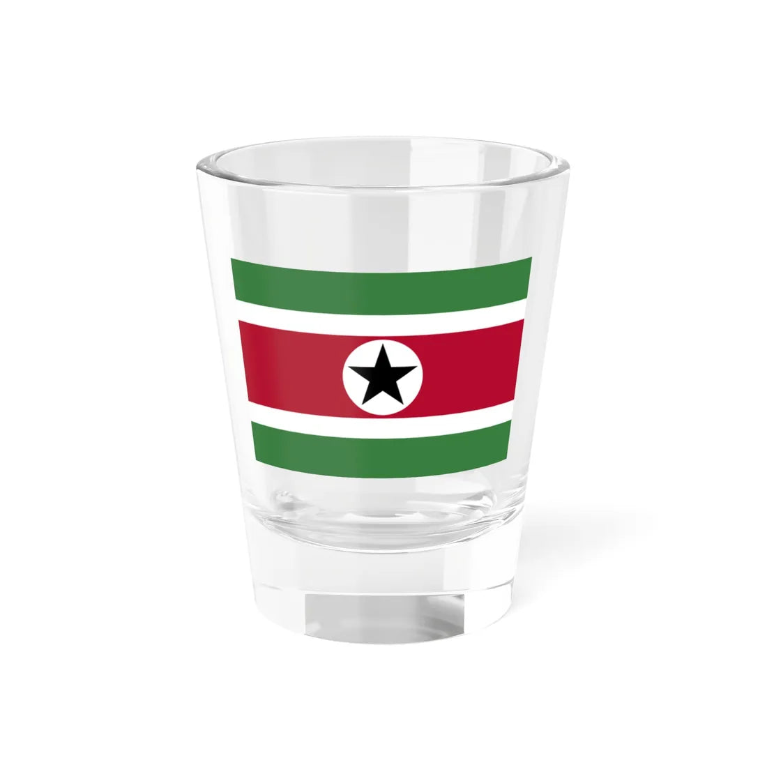 Flag of Suriname proposal 3 (Suriname) Shot Glass 1.5oz 1.5oz - Go Mug Yourself