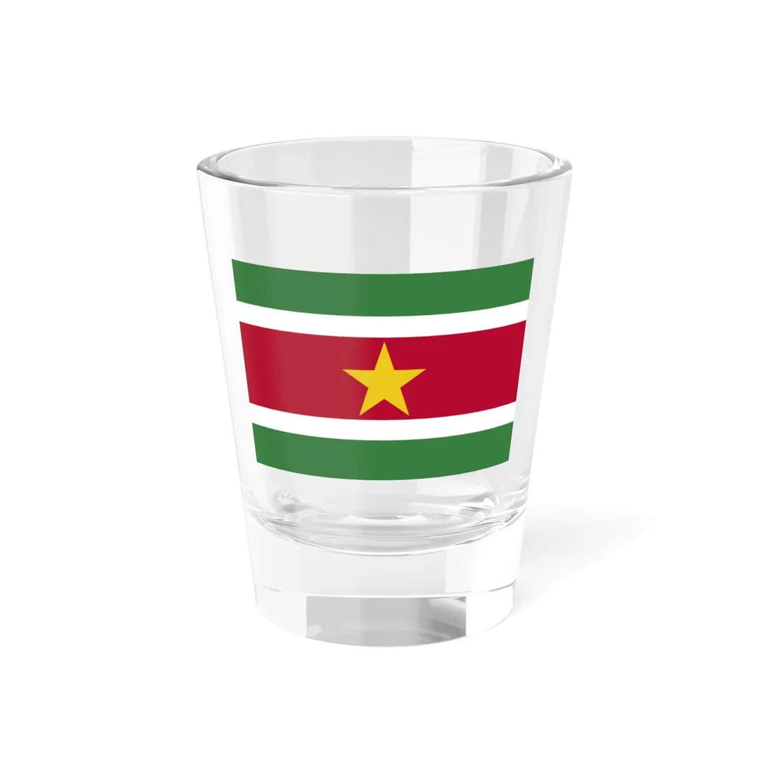 Flag of Suriname (Suriname) Shot Glass 1.5oz 1.5oz - Go Mug Yourself