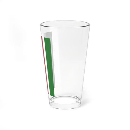 Flag of Suriname vertical (Suriname) Pint Glass 16oz - Go Mug Yourself