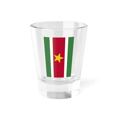 Flag of Suriname vertical (Suriname) Shot Glass 1.5oz 1.5oz - Go Mug Yourself