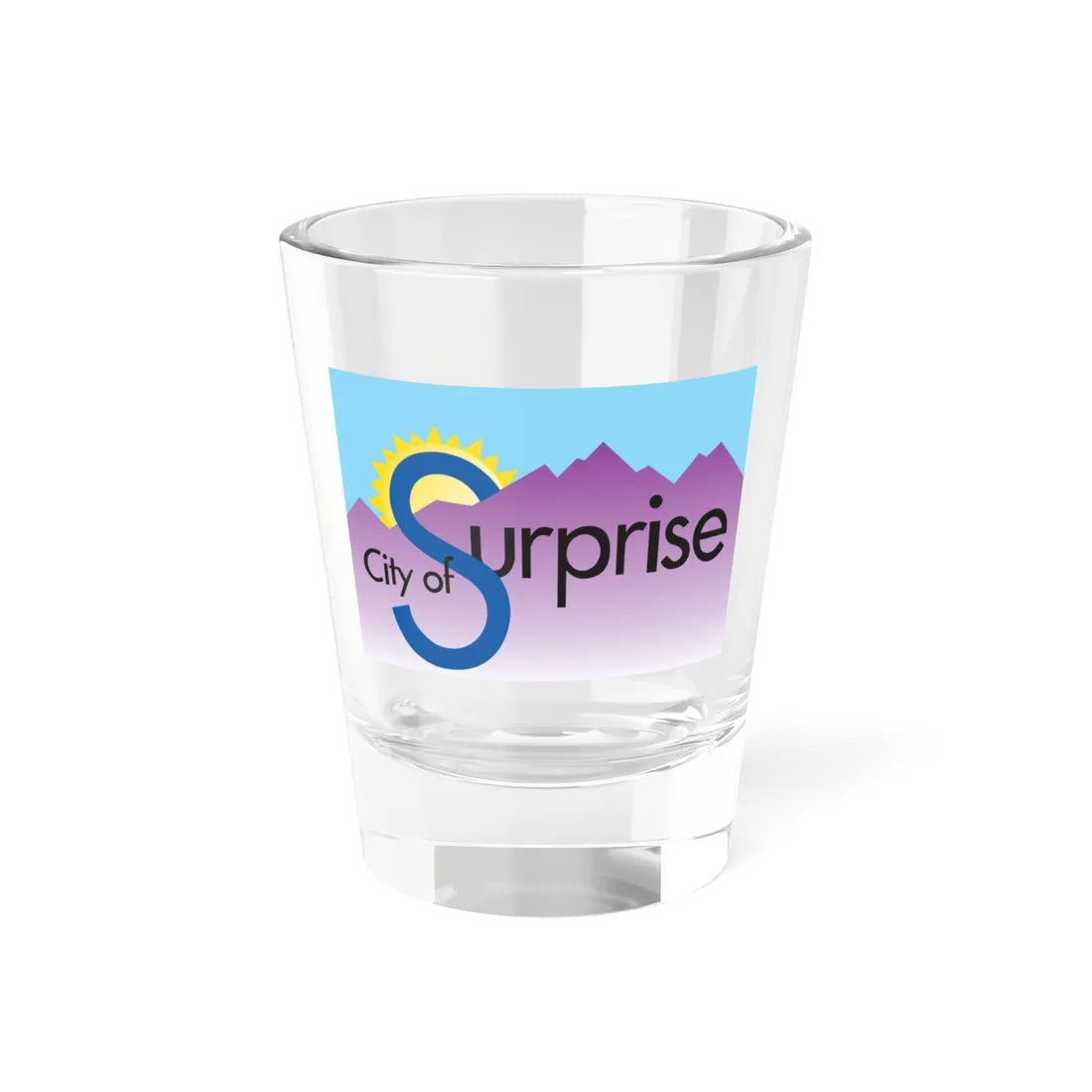 Flag of Surprise Arizona 2001-2014 (United States) Shot Glass 1.5oz 1.5oz - Go Mug Yourself