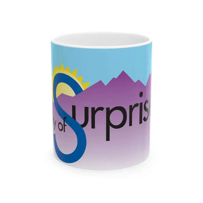 Flag of Surprise Arizona 2001-2014 (United States) White Coffee Mug 11oz - Go Mug Yourself