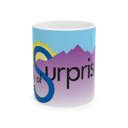 Flag of Surprise Arizona 2001-2014 (United States) White Coffee Mug 11oz - Go Mug Yourself