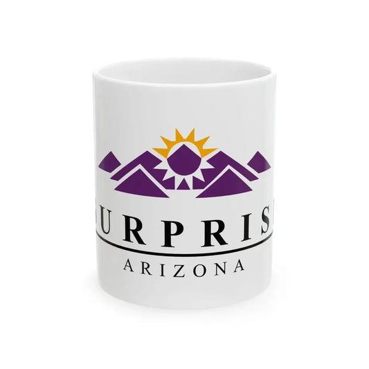Flag of Surprise Arizona (United States) White Coffee Mug 11oz - Go Mug Yourself