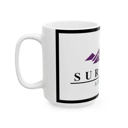 Flag of Surprise Arizona (United States) White Coffee Mug - Go Mug Yourself