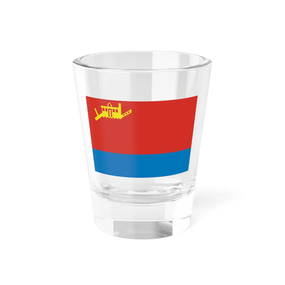 Flag of Susumansky rayon Magadan Oblast 2002 (Russia) Shot Glass 1.5oz 1.5oz - Go Mug Yourself