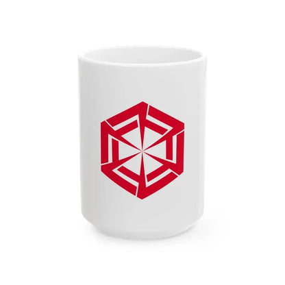 Flag of Suzaka Nagano (Japan) White Coffee Mug 15oz - Go Mug Yourself