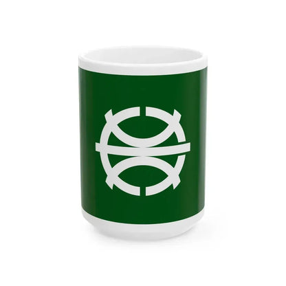 Flag of Suzuka Mie (Japan) White Coffee Mug 15oz - Go Mug Yourself