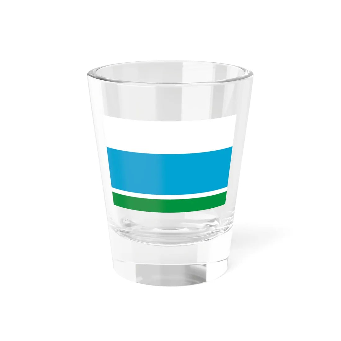 Flag of Sverdlovsk Oblast 1997 (Russia) Shot Glass 1.5oz 1.5oz - Go Mug Yourself