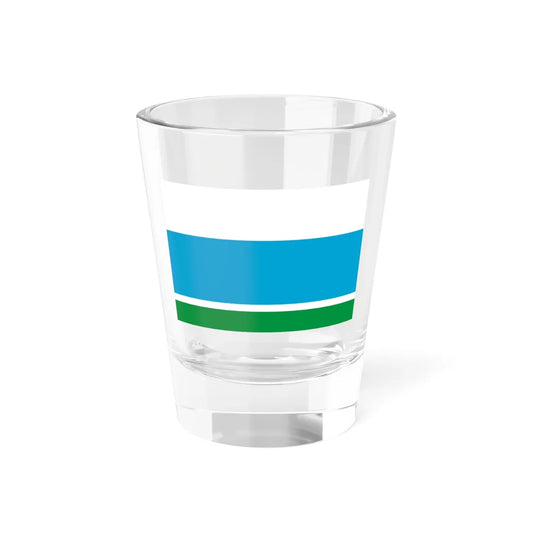 Flag of Sverdlovsk Oblast 1997 (Russia) Shot Glass 1.5oz 1.5oz - Go Mug Yourself