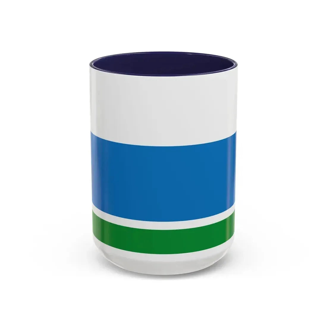 Flag of Sverdlovsk Oblast Russia - Accent Coffee Mug 15oz Navy - Go Mug Yourself