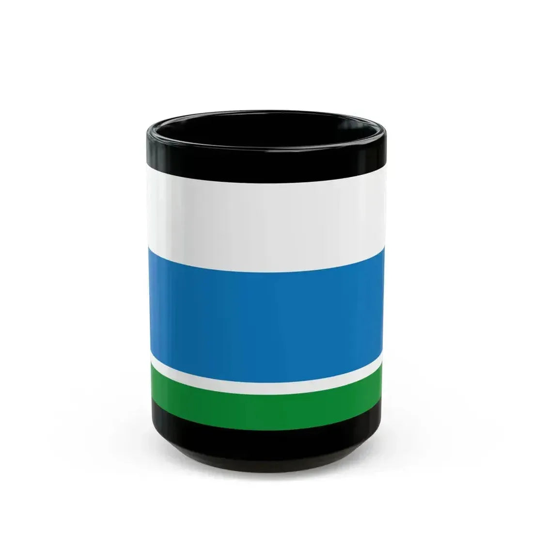 Flag of Sverdlovsk Oblast Russia - Black Coffee Mug 15oz - Go Mug Yourself
