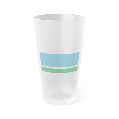 Flag of Sverdlovsk Oblast Russia - Frosted Pint Glass 16oz 16oz Frosted - Go Mug Yourself