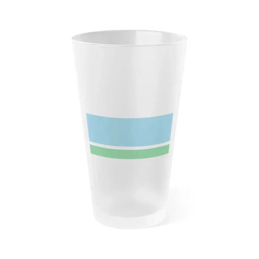 Flag of Sverdlovsk Oblast Russia - Frosted Pint Glass 16oz 16oz Frosted - Go Mug Yourself