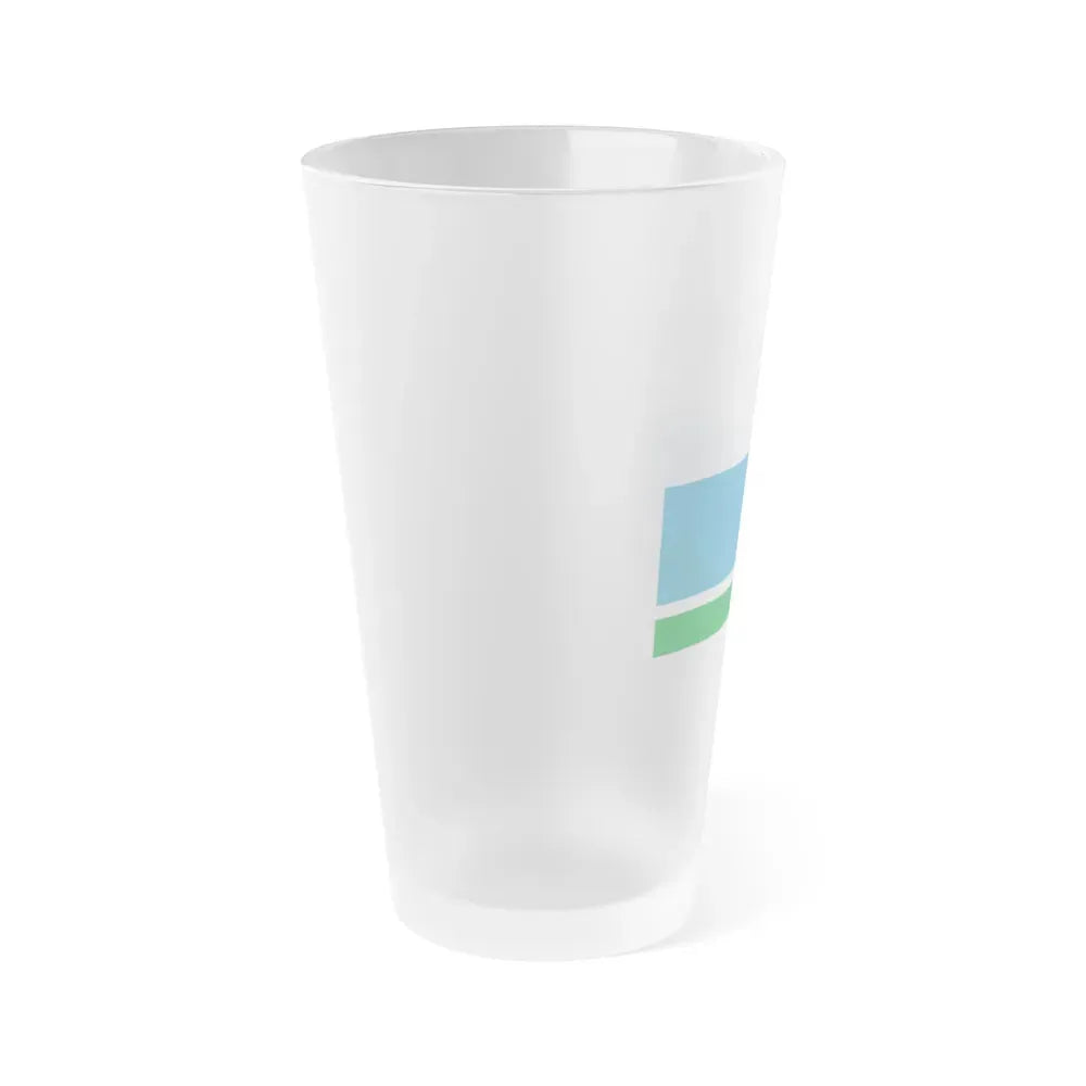 Flag of Sverdlovsk Oblast Russia - Frosted Pint Glass 16oz - Go Mug Yourself