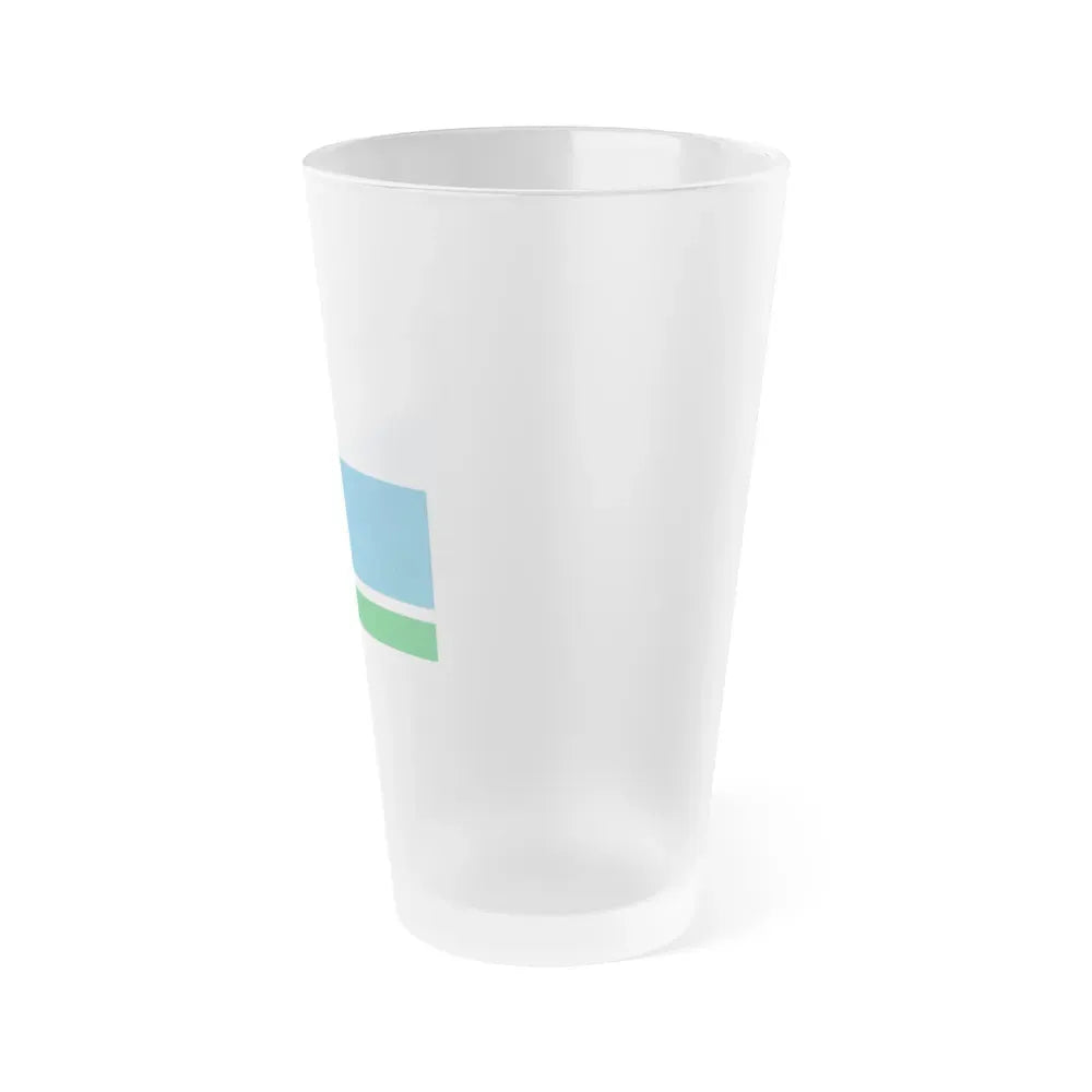 Flag of Sverdlovsk Oblast Russia - Frosted Pint Glass 16oz - Go Mug Yourself