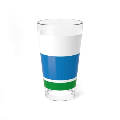 Flag of Sverdlovsk Oblast Russia - Pint Glass 16oz 16oz - Go Mug Yourself