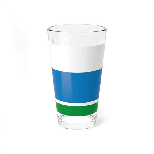 Flag of Sverdlovsk Oblast Russia - Pint Glass 16oz 16oz - Go Mug Yourself