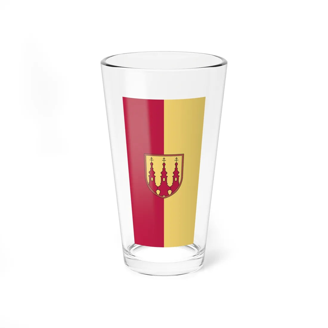 Flag of Sveta Trojica vertical (Slovenia) Pint Glass 16oz 16oz - Go Mug Yourself