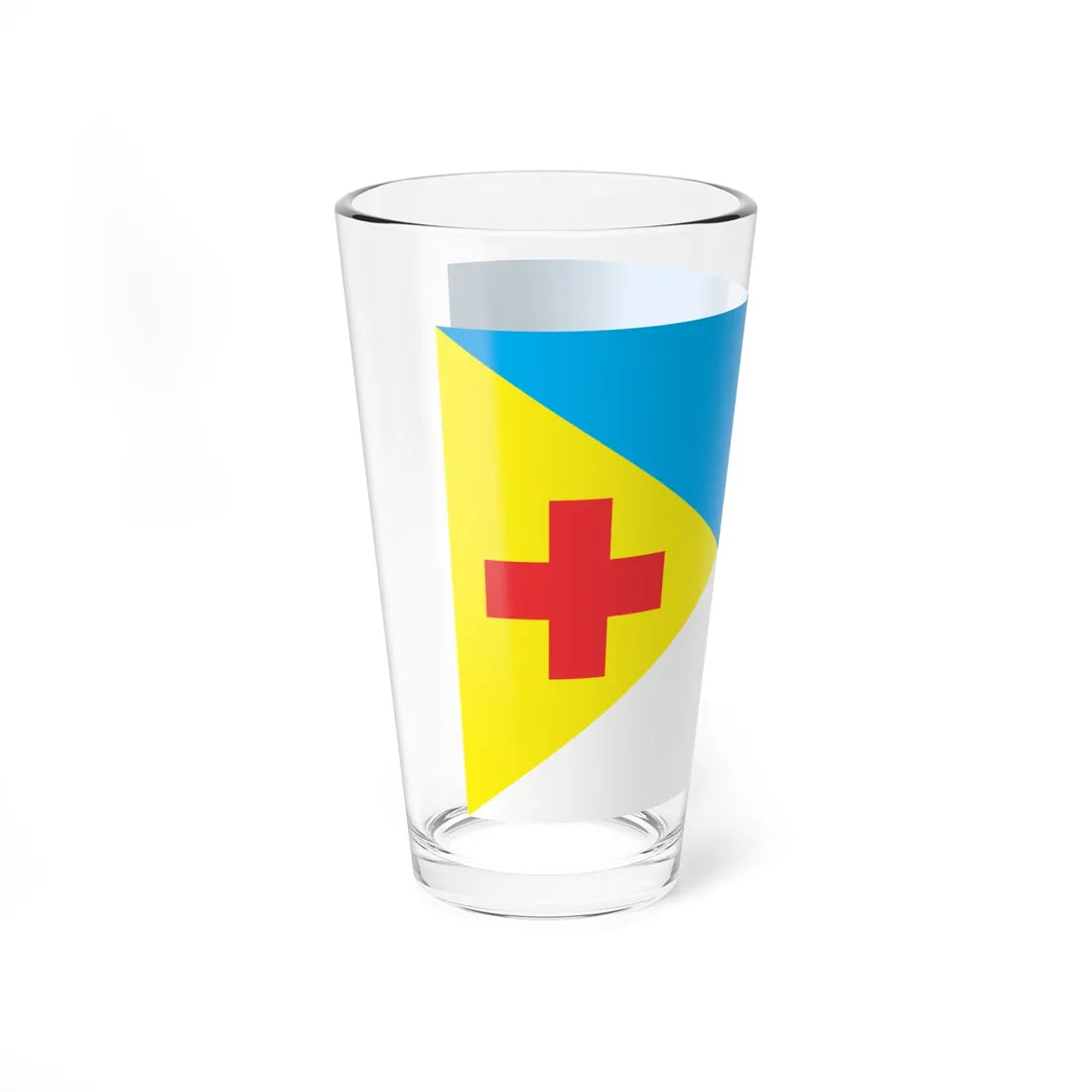 Flag of Svitlovodskyj raion (Ukraine) Pint Glass 16oz - Go Mug Yourself