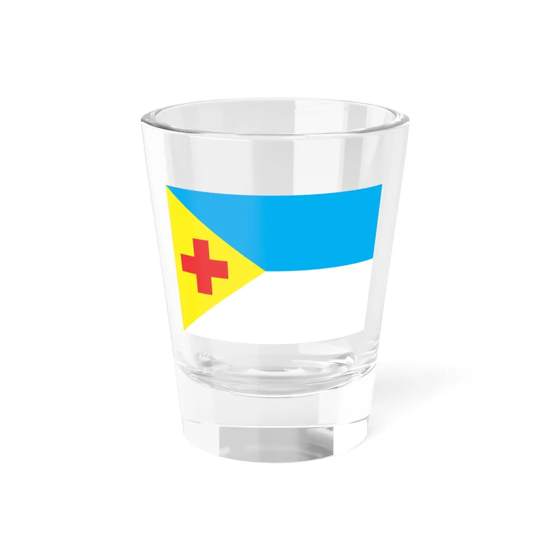 Flag of Svitlovodskyj raion (Ukraine) Shot Glass 1.5oz 1.5oz - Go Mug Yourself